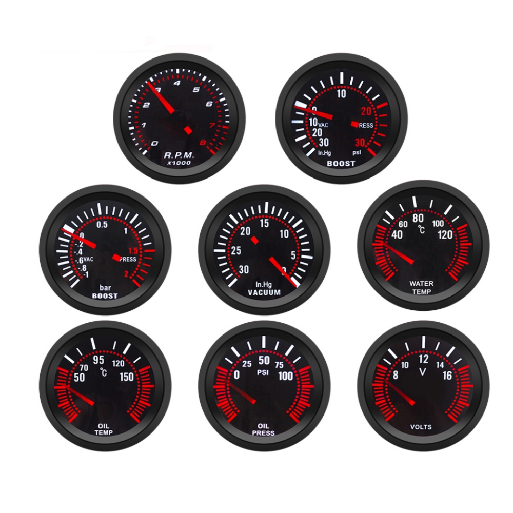 2″ 52mm Tachometer RPM Boost G - Smoke Leak Detector 评论和价格