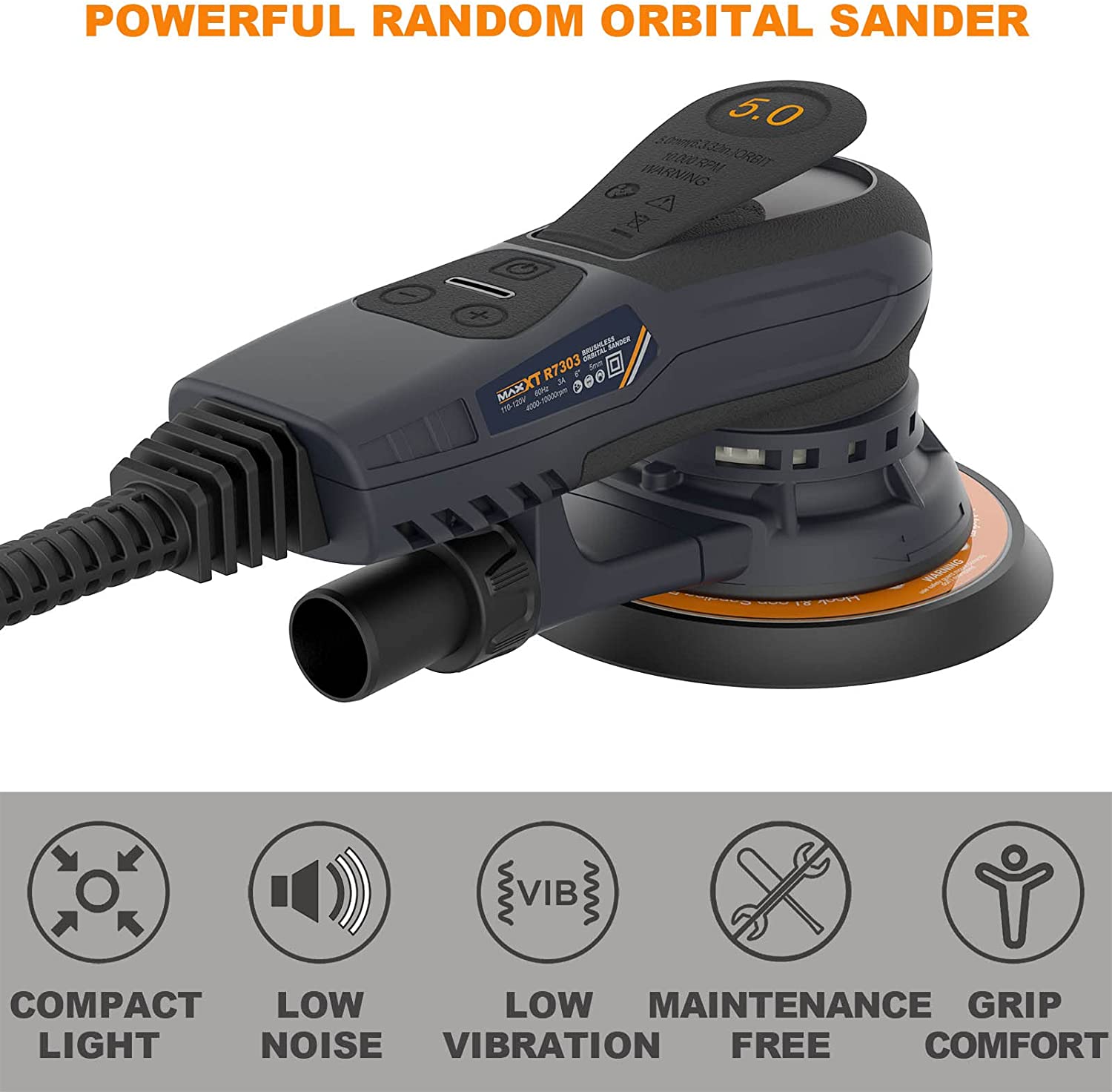 MAXXT 2.5mm/5.0mm Popular Desi - Orbital Polisher Da 评论和价格