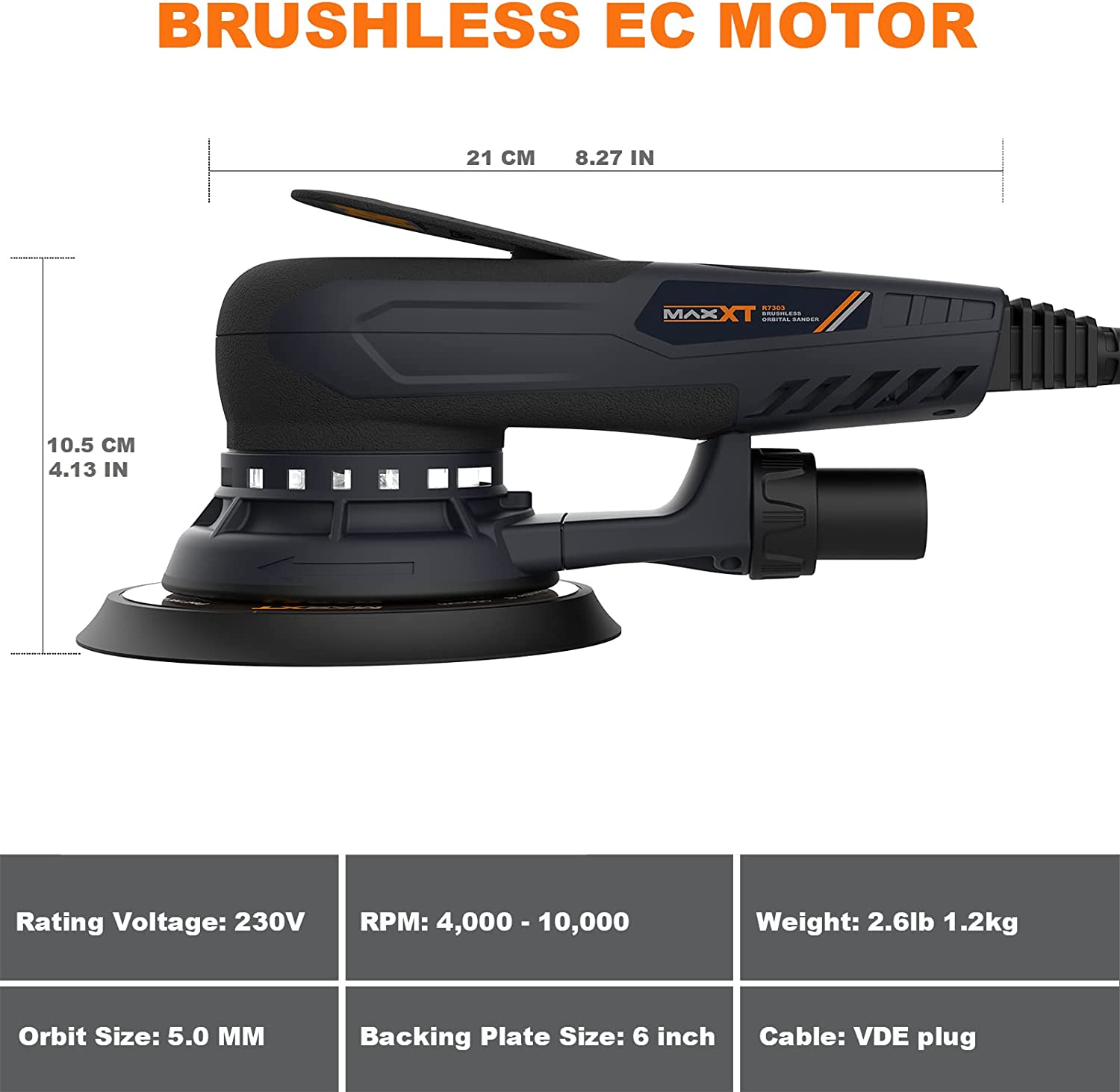 MAXXT 2.5mm/5.0mm Popular Desi - Orbital Polisher Da 评论和价格