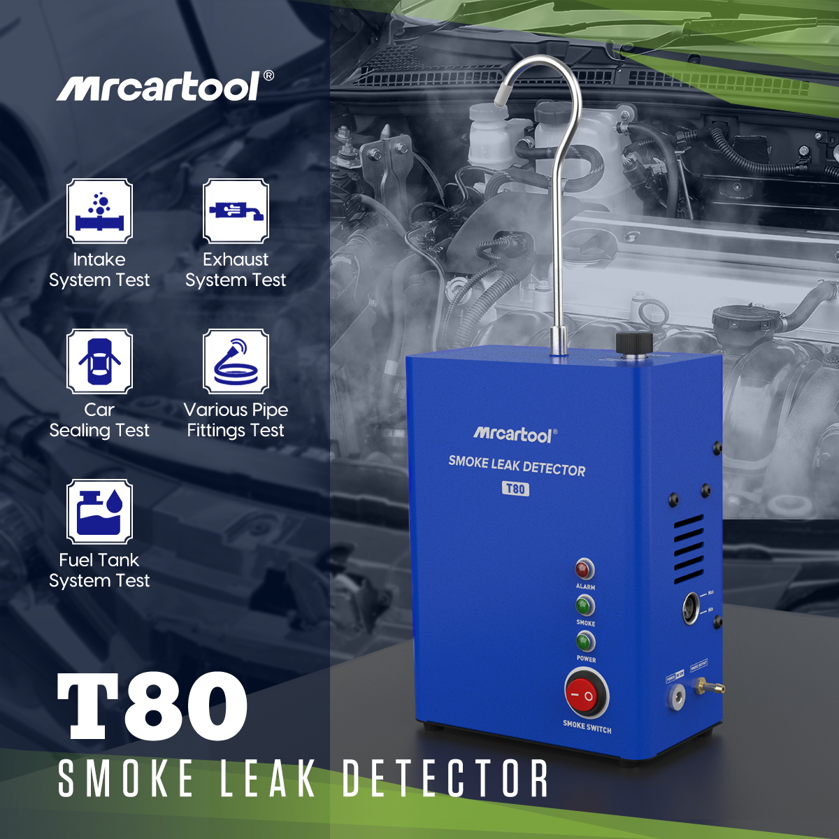 MR CARTOOL Car Smoke Leak Dete - Smoke Leak Detector 评论和价格