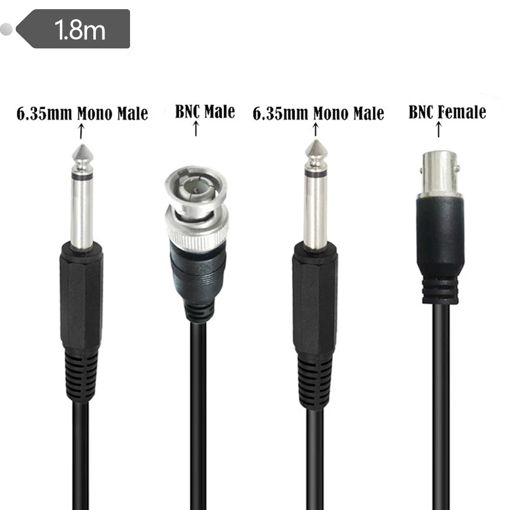 1.8M BNC Male to 6.35mm 1/4 In - Transmission Jack Adapter 评论和价格